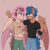 Size: 2048x2048 | Tagged: safe, artist:shallowwin, oc, oc:shallow win, pegasus, anthro, anthro oc, clothes, duo, ear piercing, folded wings, gay, high res, male, piercing, ponysona, scar, wings