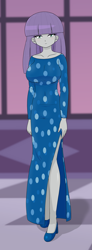 Size: 1421x3850 | Tagged: safe, alternate version, artist:batipin, maud pie, human, equestria girls, g4, make new friends but keep discord, breasts, busty maud pie, elegant, female, solo