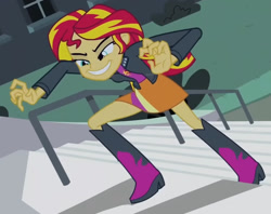 Size: 1617x1279 | Tagged: safe, screencap, sunset shimmer, human, equestria girls, g4, my little pony equestria girls, cropped, rapeface, solo