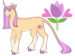 Size: 1280x960 | Tagged: safe, artist:s0ftserve, oc, oc only, oc:may flowers, pony, unicorn, cloven hooves, female, magical lesbian spawn, mare, nonbinary, offspring, parent:fluttershy, parent:twilight sparkle, parents:twishy, simple background, solo, transparent background
