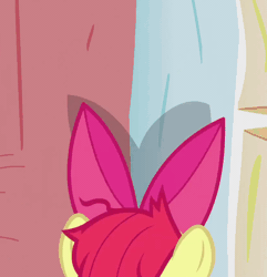 Size: 832x862 | Tagged: safe, screencap, apple bloom, earth pony, pony, apple family reunion, g4, animated, apple bloom's bow, bed, bow, cropped, dishevelled, female, filly, foal, hair bow, lying down, no sound, on back, pillow, tired, webm