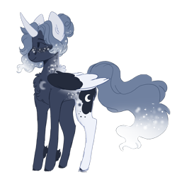 Size: 2000x2000 | Tagged: safe, artist:scarletskitty12, princess luna, alicorn, pony, g4, alternate design, chest fluff, female, high res, mare, simple background, solo, transparent background