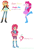 Size: 842x1246 | Tagged: safe, artist:prettycelestia, pinkie pie, sunset shimmer, oc, oc:cherry pop, human, equestria girls, g4, ahoge, belt buckle, blue eyes, boots, bracelet, clothes, curly hair, fusion, fusion:pinkie pie, fusion:sunset shimmer, fusion:sunsetpie, high heel boots, jacket, jewelry, shoes, simple background, striped mane, white background