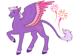 Size: 1280x960 | Tagged: safe, artist:s0ftserve, oc, oc only, oc:star burst, pegasus, pony, colored wings, magical lesbian spawn, male, multicolored wings, offspring, parent:rainbow dash, parent:twilight sparkle, parents:twidash, simple background, solo, stallion, transparent background, wings