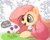 Size: 2715x2162 | Tagged: safe, artist:nookprint, fluttershy, pegasus, pony, g4, color blindness, cute, daaaaaaaaaaaw, dialogue, female, flower, high res, mare, open mouth, open smile, shyabetes, smiling, solo, speech bubble, tulip