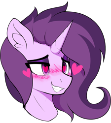 Size: 2080x2306 | Tagged: safe, artist:czu, oc, oc only, oc:czupone, pony, blushing, bust, heart, heart eyes, high res, male, simple background, smiling, solo, transparent background, wingding eyes