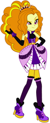 Size: 571x1400 | Tagged: safe, artist:ajosterio, adagio dazzle, human, equestria girls, friendship through the ages, g4, bare shoulders, clothes swap, simple background, sleeveless, slender, solo, thin, transparent background