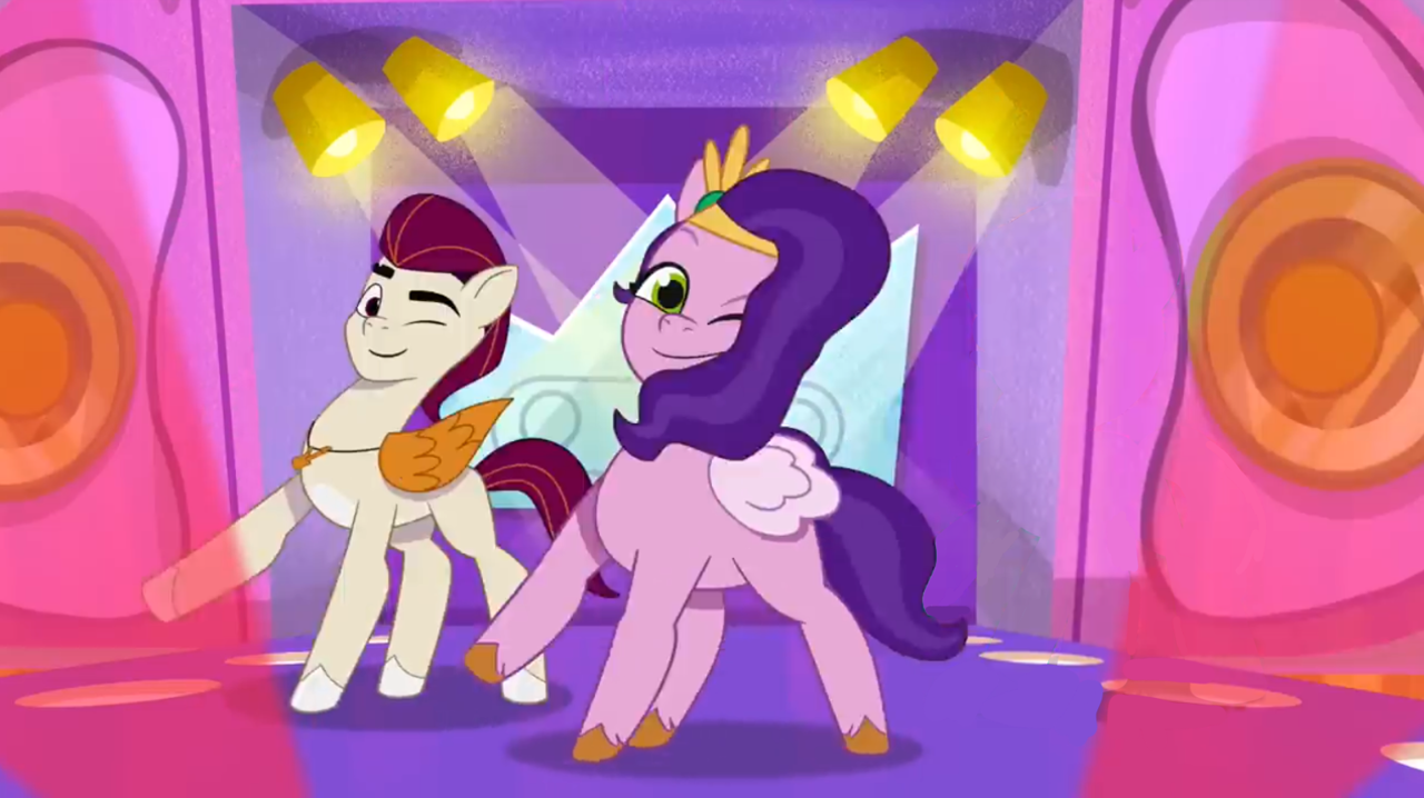 Royal Riff Mlp #3029145 - safe, edit, edited screencap, screencap, pipp petals, rocky ...