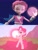 Size: 1500x1999 | Tagged: safe, artist:muhammad yunus, edit, pinkie pie, earth pony, human, pony, smile hd, g4, aelita schaeffer, code lyoko, crossover, duo, duo female, energy field, female, grin, gritted teeth, hair, mane, mare, meme, pink hair, pink mane, smiling, teeth