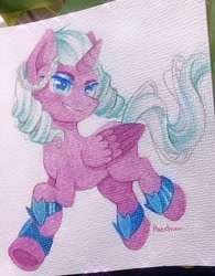 Size: 1000x1280 | Tagged: safe, artist:patchnpaw, opaline arcana, alicorn, pony, g5, spoiler:g5, solo, traditional art