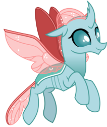 Size: 3000x3530 | Tagged: safe, artist:cloudy glow, ocellus, changedling, changeling, g4, the last problem, .ai available, concave belly, flying, high res, older, older ocellus, simple background, slender, solo, thin, transparent background, vector