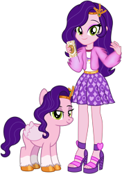 Size: 6766x9631 | Tagged: safe, artist:emeraldblast63, pipp petals, human, pegasus, pony, equestria girls, g4, g5, cellphone, clothes, coat markings, cutie mark on clothes, equestria girls-ified, eyeshadow, feet, female, g5 to equestria girls, g5 to g4, generation leap, headband, high heels, human ponidox, jewelry, looking at you, makeup, mare, open-toed shoes, phone, regalia, self paradox, self ponidox, shoes, simple background, skinny pipp, skirt, smartphone, smiling, smiling at you, socks (coat markings), toes, transparent background, unshorn fetlocks