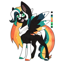 Size: 1200x1000 | Tagged: safe, artist:velnyx, oc, oc only, oc:spectrum, pegasus, pony, female, mare, simple background, slender, solo, thin, transparent background