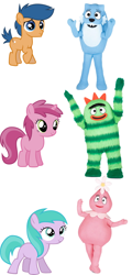 Size: 802x1673 | Tagged: safe, edit, aura (g4), first base, ruby pinch, cat, dragon, dryad, earth pony, hybrid, pony, unicorn, anthro, plantigrade anthro, semi-anthro, g4, adorabase, anthro with ponies, aurabetes, brobee, colt, cute, female, filly, flower bubble, foal, foofa, male, monster, pinchybetes, simple background, toodee, white background