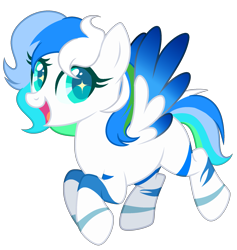 Size: 2027x2136 | Tagged: safe, oc, oc only, oc:dashwhite, pegasus, pony, 2023 community collab, derpibooru community collaboration, female, high res, mare, open mouth, open smile, pegasus oc, simple background, smiling, solo, spread wings, transparent background, wings