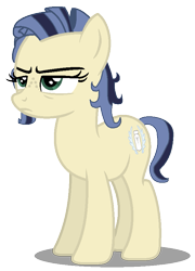 Size: 609x847 | Tagged: safe, artist:elementbases, artist:pagiepoppie12345, oc, oc only, oc:milky way, earth pony, pony, discorded, earth pony oc, female, frown, mare, shadow, simple background, solo, transparent background, unamused
