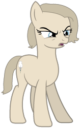 Size: 732x1149 | Tagged: safe, artist:elementbases, artist:pagiepoppie12345, oc, oc only, oc:backy, earth pony, pony, angry, discorded, earth pony oc, female, mare, simple background, solo, transparent background