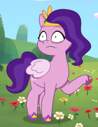 Size: 1110x1439 | Tagged: safe, screencap, pipp petals, pegasus, pony, a day in the life, g5, my little pony: tell your tale, spoiler:g5, spoiler:my little pony: tell your tale, spoiler:tyts01e41, adorapipp, cropped, cute, female, hoof polish, mare, solo