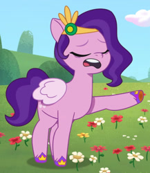 Size: 1226x1410 | Tagged: safe, screencap, pipp petals, pegasus, pony, a day in the life, g5, my little pony: tell your tale, spoiler:g5, spoiler:my little pony: tell your tale, spoiler:tyts01e41, adorapipp, cropped, cute, female, hoof polish, mare, solo