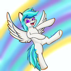 Size: 1600x1600 | Tagged: safe, artist:lancy, oc, oc only, oc:lancy, pegasus, pony, flying, pegasus oc