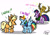 Size: 1920x1358 | Tagged: safe, artist:julunis14, applejack, rainbow dash, twilight sparkle, earth pony, pegasus, pony, unicorn, series:my little honses, fall weather friends, g4, :v, argument, dialogue, digital art, female, leaves, leaves in hair, mare, medal, misspelling, open mouth, parody, signature, silly, simple background, smiley face, trophy, unicorn twilight, white background