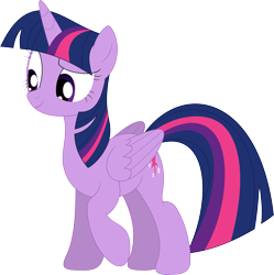 Size: 3539x3558 | Tagged: safe, artist:porygon2z, twilight sparkle, alicorn, pony, g4, folded wings, high res, simple background, solo, transparent background, twilight sparkle (alicorn), vector, wings