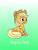 Size: 1200x1589 | Tagged: safe, artist:beepbeep, applejack, earth pony, pony, g4, cowboy hat, female, gradient background, hat, mare, sitting, solo