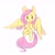 Size: 1398x1405 | Tagged: safe, artist:bubbletea, fluttershy, pegasus, pony, g4, blushing, simple background, smiling, solo, white background