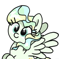 Size: 2048x2048 | Tagged: safe, artist:super-dead, vapor trail, pegasus, pony, g4, female, high res, simple background, solo, white background