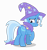 Size: 5352x5634 | Tagged: safe, alternate version, artist:gypsykumquat, trixie, pony, unicorn, g4, my little pony: friendship is magic, no second prances, .svg available, butt, cape, clothes, female, hat, inkscape, looking back, plot, raised hoof, rear view, show accurate, simple background, smiling, solo, the great and powerful ass, transparent background, trixie's cape, trixie's hat, vector