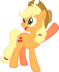 Size: 1920x2343 | Tagged: safe, artist:alexdti, applejack, earth pony, pony, g4, applejack's hat, cowboy hat, hat, simple background, solo, transparent background