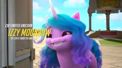 Size: 720x405 | Tagged: safe, edit, edited screencap, screencap, izzy moonbow, pony, unicorn, g5, growing pains, my little pony: make your mark, my little pony: make your mark chapter 2, spoiler:my little pony: make your mark, spoiler:my little pony: make your mark chapter 2, spoiler:mymc02e02, coffee, play of the game