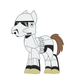 Size: 1200x1200 | Tagged: safe, artist:prixy05, pony, simple background, solo, star wars, stormtrooper, transparent background, vector