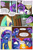 Size: 1280x1949 | Tagged: safe, artist:candyclumsy, spike, oc, oc:dia pentacle, oc:nova sapphire, dragon, griffon, pony, unicorn, comic:revolution of harmony, g4, broken horn, clipboard, cousins, drake, female, griffon oc, horn, male, mare, older, older spike, unicorn oc