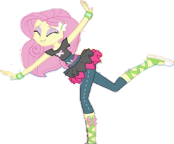 Size: 712x591 | Tagged: safe, edit, edited screencap, screencap, fluttershy, human, equestria girls, equestria girls specials, g4, my little pony equestria girls: dance magic, background removed, ballerina, ballet slippers, balletshy, clothes, female, needs more jpeg, needs more png, simple background, solo, transparent background, tutu, wristband