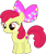 Size: 414x491 | Tagged: safe, edit, edited screencap, screencap, apple bloom, earth pony, pony, g4, my little pony: friendship is magic, twilight time, apple bloom's bow, background removed, bedazzled, bow, cute, female, filly, foal, hair bow, jewels, not a vector, simple background, solo, transparent background