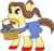Size: 648x615 | Tagged: safe, edit, edited screencap, screencap, ruby slippers (g4), dog, earth pony, pony, g4, growing up is hard to do, background removed, basket, collar, crossover, dorothy gale, duo, duo male and female, female, male, pet, ruby slippers, simple background, the wizard of oz, toto, transparent background