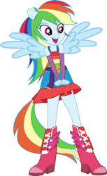 Size: 437x716 | Tagged: safe, editor:incredibubbleirishguy, rainbow dash, human, equestria girls, g4, my little pony equestria girls, arm warmers, bare shoulders, boots, clothes, evening gloves, fall formal outfits, female, fingerless elbow gloves, gloves, high heel boots, long gloves, ponied up, shoes, simple background, sleeveless, solo, transparent background