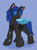 Size: 1924x2580 | Tagged: safe, artist:monycaalot, oc, oc only, oc:swift dawn, changeling, blue changeling, colored sketch, solo