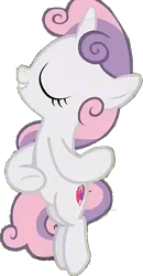 Size: 347x665 | Tagged: safe, edit, edited screencap, screencap, sweetie belle, pony, g4, my little pony: friendship is magic, surf and/or turf, background removed, ballet, dancing, eyes closed, female, filly, foal, simple background, solo, spinning, transparent background