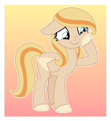 Size: 1204x1308 | Tagged: safe, artist:cindystarlight, oc, oc only, oc:lily butterflies, pegasus, pony, base used, female, gradient background, mare, solo