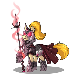 Size: 1500x1500 | Tagged: safe, artist:emithegoat, oc, oc only, pony, armor, simple background, solo, spear, transparent background, weapon