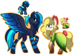 Size: 844x640 | Tagged: safe, artist:brybrychan, oc, oc only, earth pony, pegasus, pony, pony town, clothes, dress, duo, earth pony oc, pegasus oc, raised hoof, simple background, transparent background