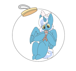 Size: 1280x1188 | Tagged: safe, artist:liannty, oc, oc only, oc:fleurbelle, alicorn, pony, alicorn oc, bauble, bow, gingerbread (food), hair bow, horn, plushie, simple background, solo, transparent background, wings, yellow eyes
