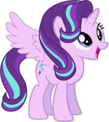Size: 557x621 | Tagged: artist needed, source needed, safe, starlight glimmer, alicorn, pony, g4, alicornified, race swap, simple background, solo, starlicorn, transparent background, wings, xk-class end-of-the-world scenario