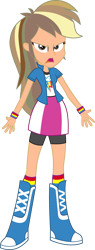 Size: 1603x4210 | Tagged: safe, artist:alandssparkle, color edit, edit, vector edit, rainbow dash, human, equestria girls, g4, my little pony equestria girls: rainbow rocks, angry, blonde, blonde hair, boots, brown eyes, brown hair, brunette, clothes, cloud, cutie mark on clothes, full body, high res, human coloration, jacket, light skin, lightning, looking at you, natural eye color, natural hair color, open mouth, rainbow, realism edits, shirt, shoes, shorts, shorts under skirt, simple background, skin color edit, skirt, socks, solo, tan skin edit, tanned, transparent background, vector, wristband
