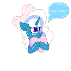 Size: 1500x1500 | Tagged: safe, artist:sarahsuresh, oc, oc only, oc:fleurbelle, alicorn, pony, alicorn oc, bow, female, hair bow, heart, holding, horn, mare, simple background, solo, speech bubble, transparent background, wings