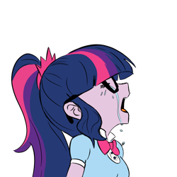 Size: 2250x2250 | Tagged: safe, artist:glim_gg, sci-twi, twilight sparkle, human, equestria girls, g4, crying, crying aya asagiri, high res, meme, ponified meme, simple background, solo, transparent background
