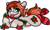 Size: 1756x1044 | Tagged: safe, artist:sexygoatgod, oc, oc only, oc:strawberry ribbons, earth pony, pony, :p, adoptable, auction, clothes, female, food, herbivore, ribbon, simple background, smiling, socks, solo, stockings, strawberry, striped socks, thigh highs, tongue out, transparent background