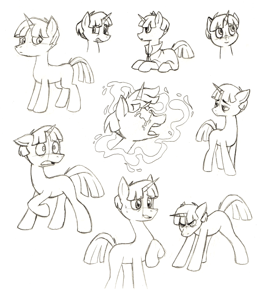 #3032973 - Safe, Artist:patrona, Stygian, Pony, Unicorn, Male, Sketch 